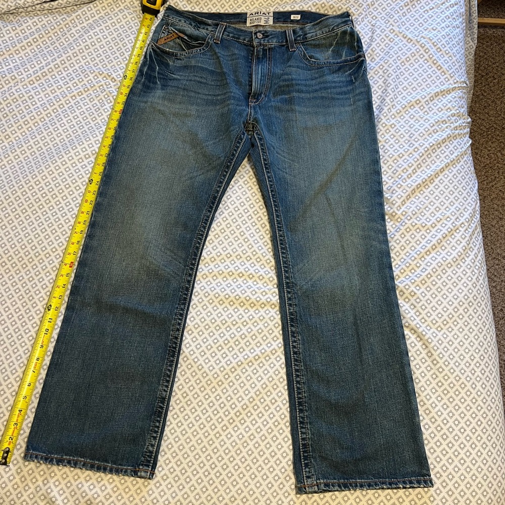Ariat M4 Low-Rise Scoundrel Boot-Cut Jeans for Men